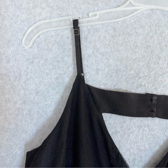 Chaser Romper Black Lace Size Small Spaghetti Straps Adjustable Cinch Waist NWT - Picture 6 of 16